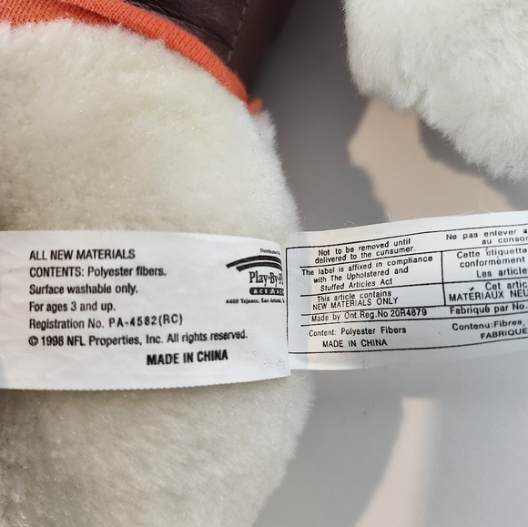 Cleveland Browns Vintage 1998 Bulldog Plush NFL Play Football - Picture 7 of 7